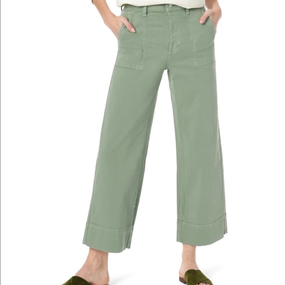 Joe’s Jeans High-Rise Trouser Crop in Seagrass